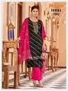 Vanika By Banwery Roman Silk Work Kurti With Bottom Dupatta